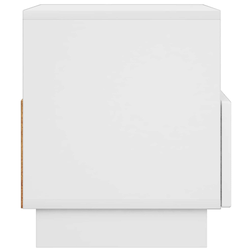 vidaXL Stół pod telewizor 60 x 34.5 x 40 cm Biały wysoki połysk