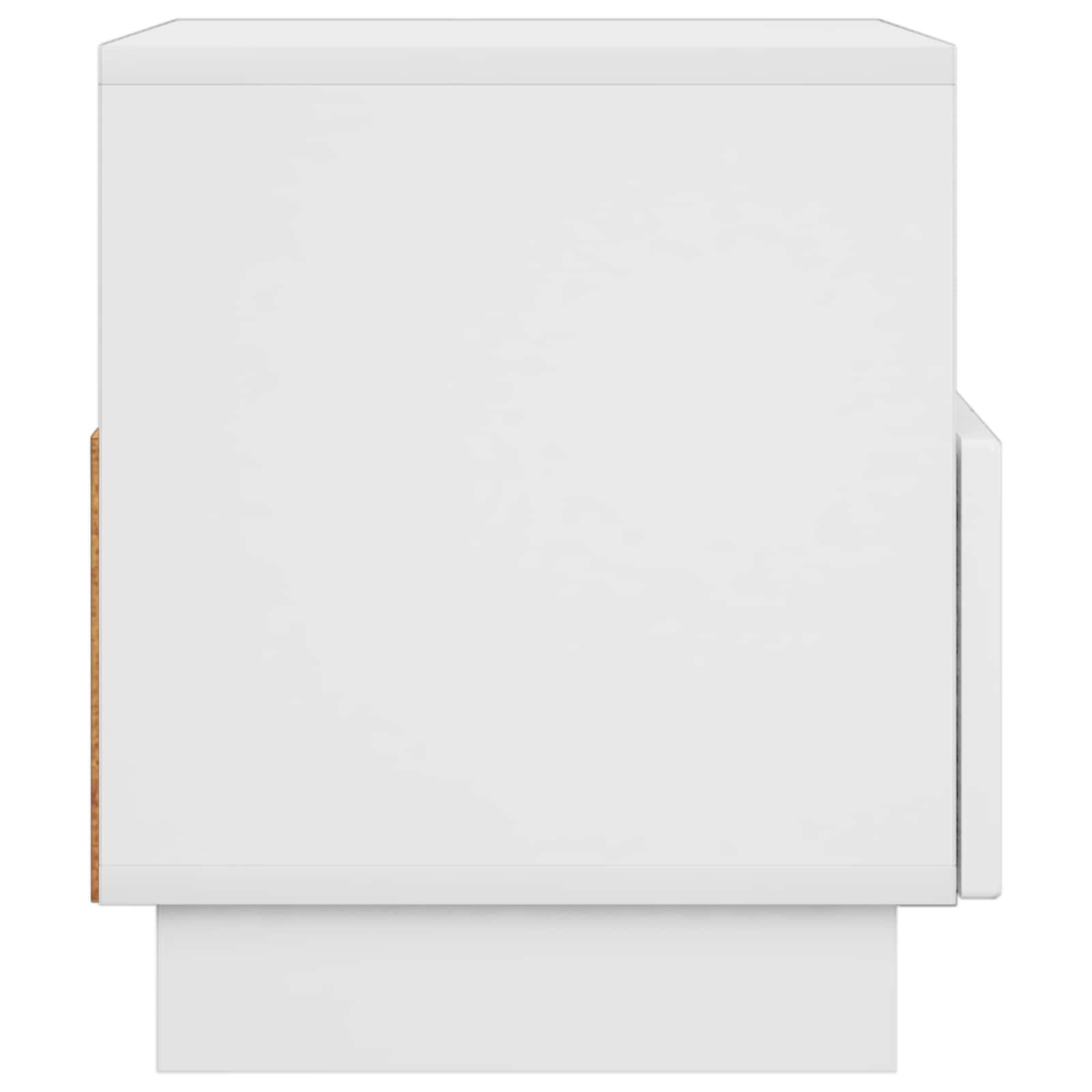 vidaXL Stół pod telewizor 60 x 34.5 x 40 cm Biały wysoki połysk