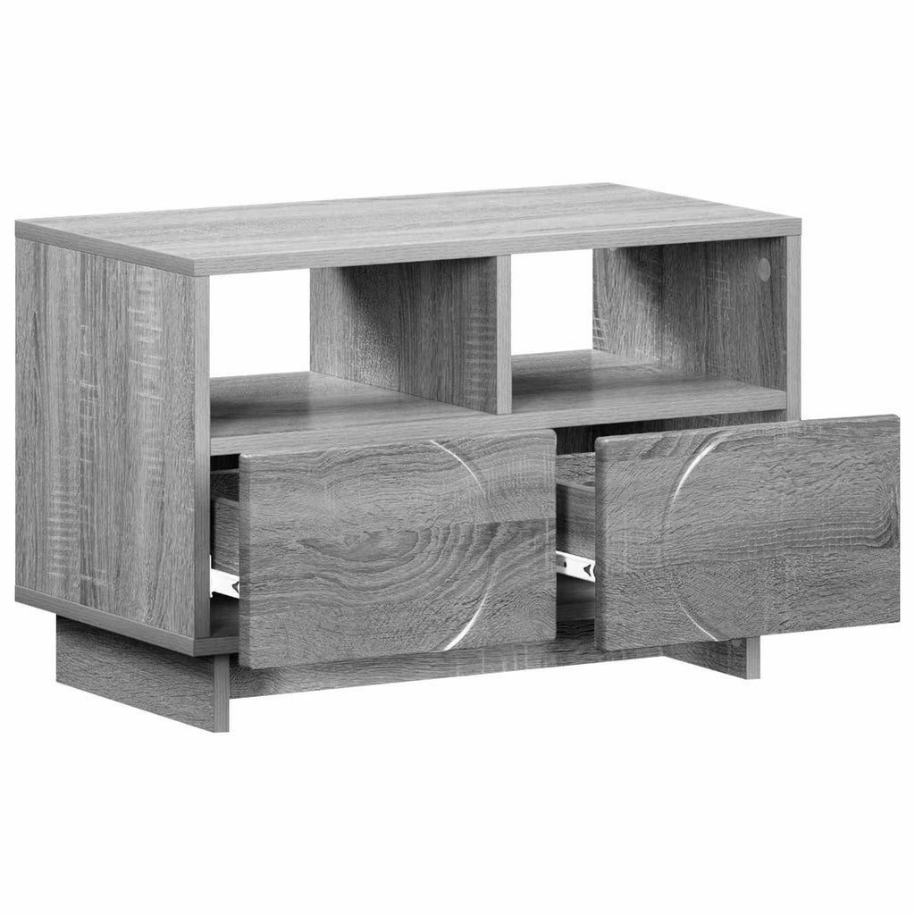 vidaXL Stół pod telewizor 60 x 34,5 x 40 cm Szary Sonoma