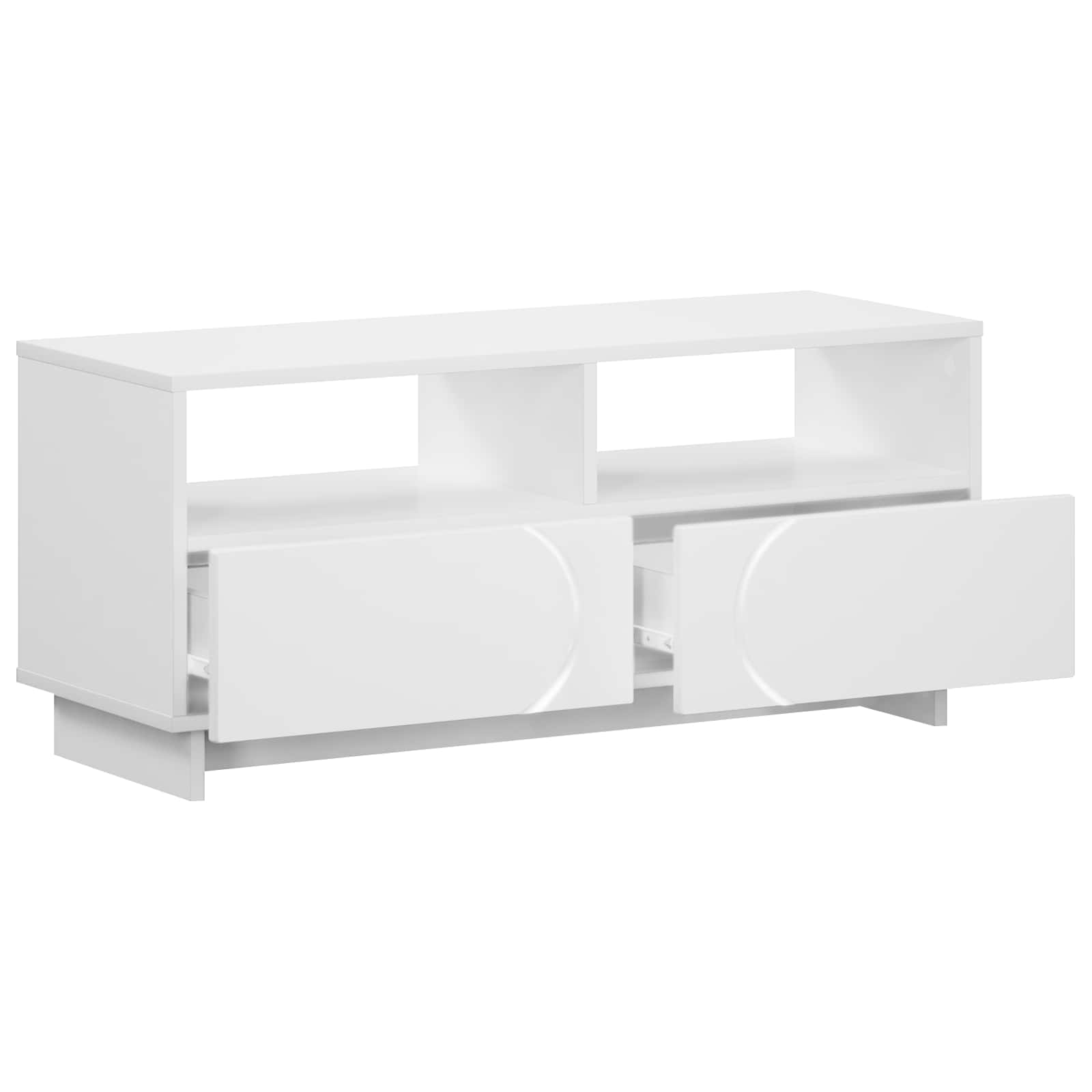 vidaXL Stół pod telewizor 90 x 34.5 x 40 cm Biały Drewno inżynieryjne