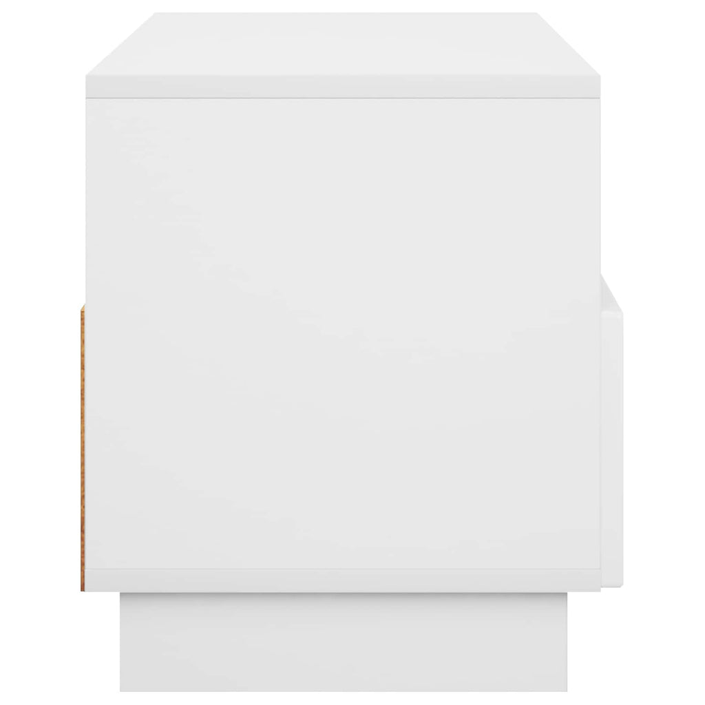 vidaXL Stół pod telewizor 90 x 34.5 x 40 cm Biały Drewno inżynieryjne