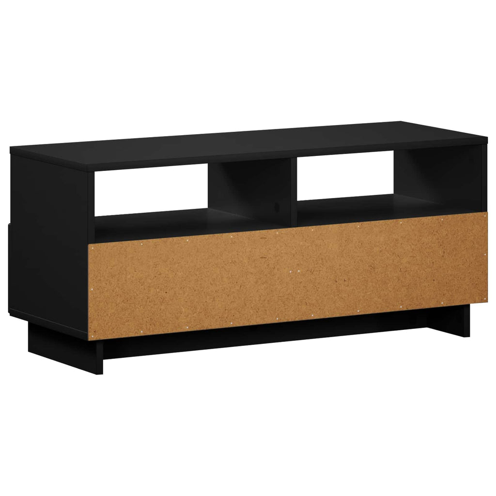 vidaXL Stół pod telewizor 90 x 34.5 x 40 cm Czarny Drewno inżynieryjne