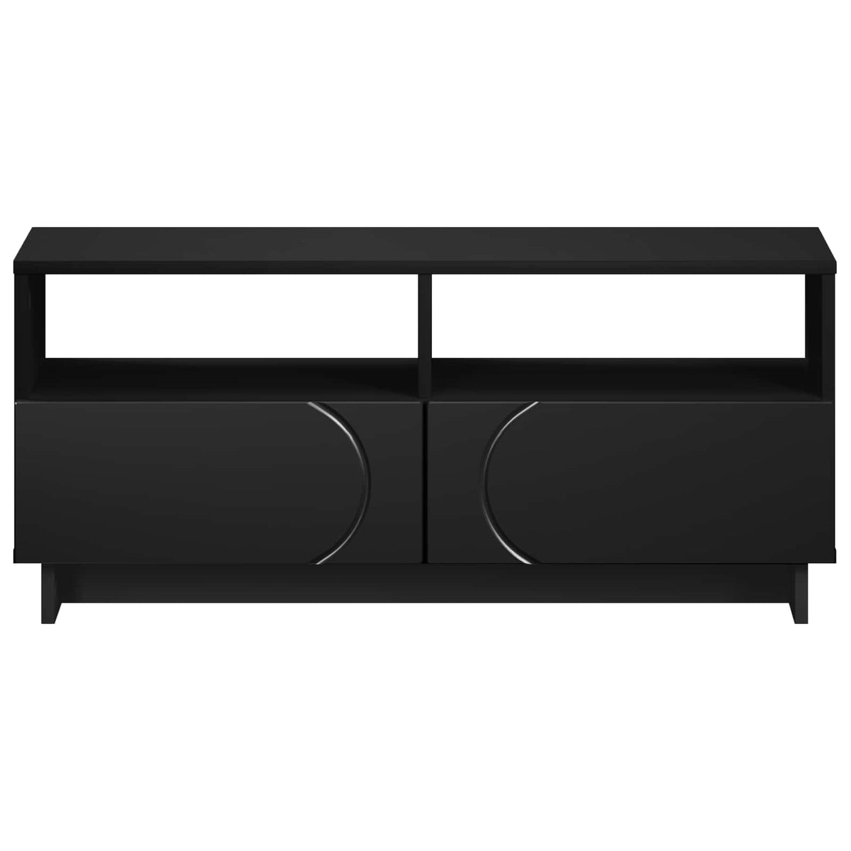 vidaXL Stół pod telewizor 90 x 34.5 x 40 cm Czarny Drewno inżynieryjne