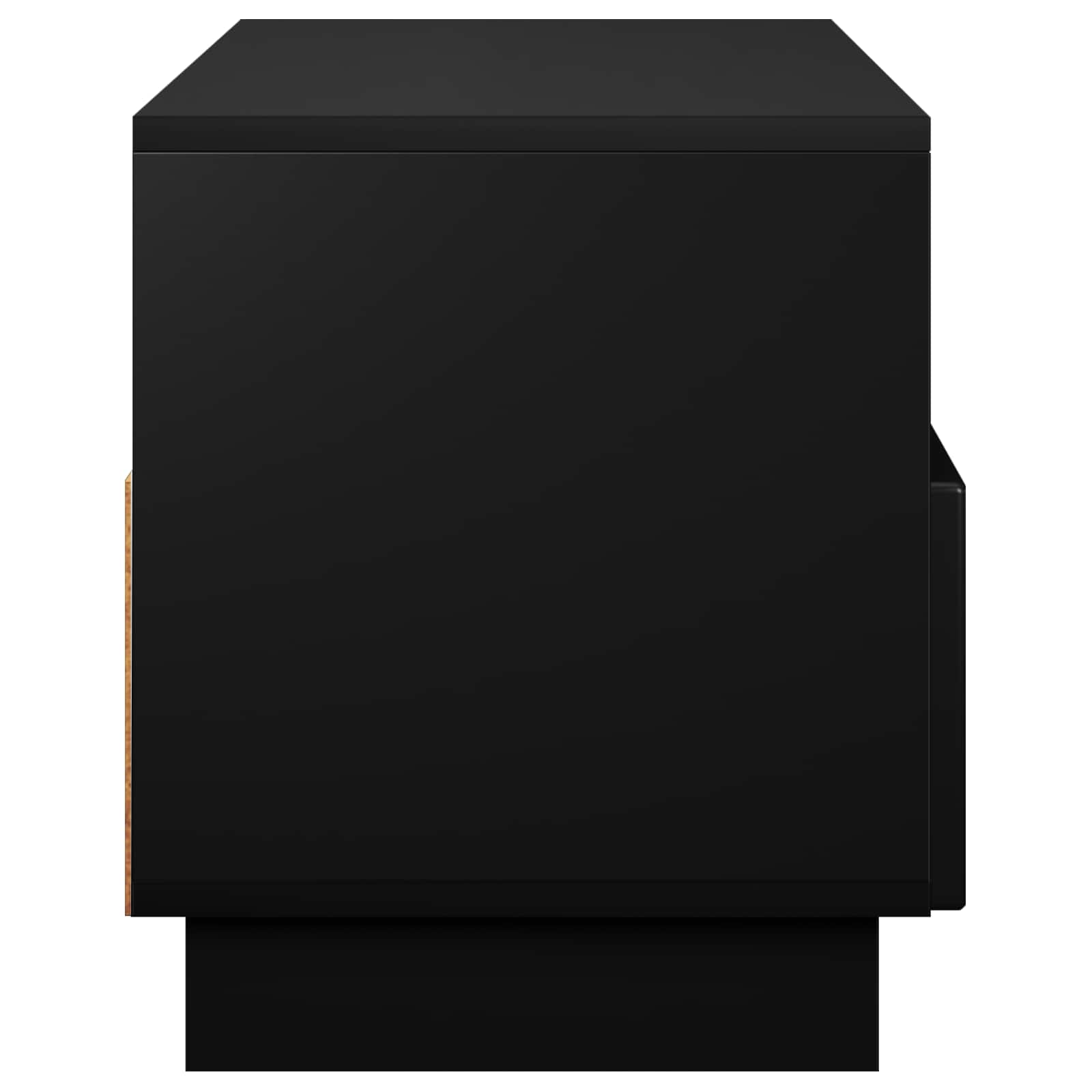 vidaXL Stół pod telewizor 90 x 34.5 x 40 cm Czarny Drewno inżynieryjne