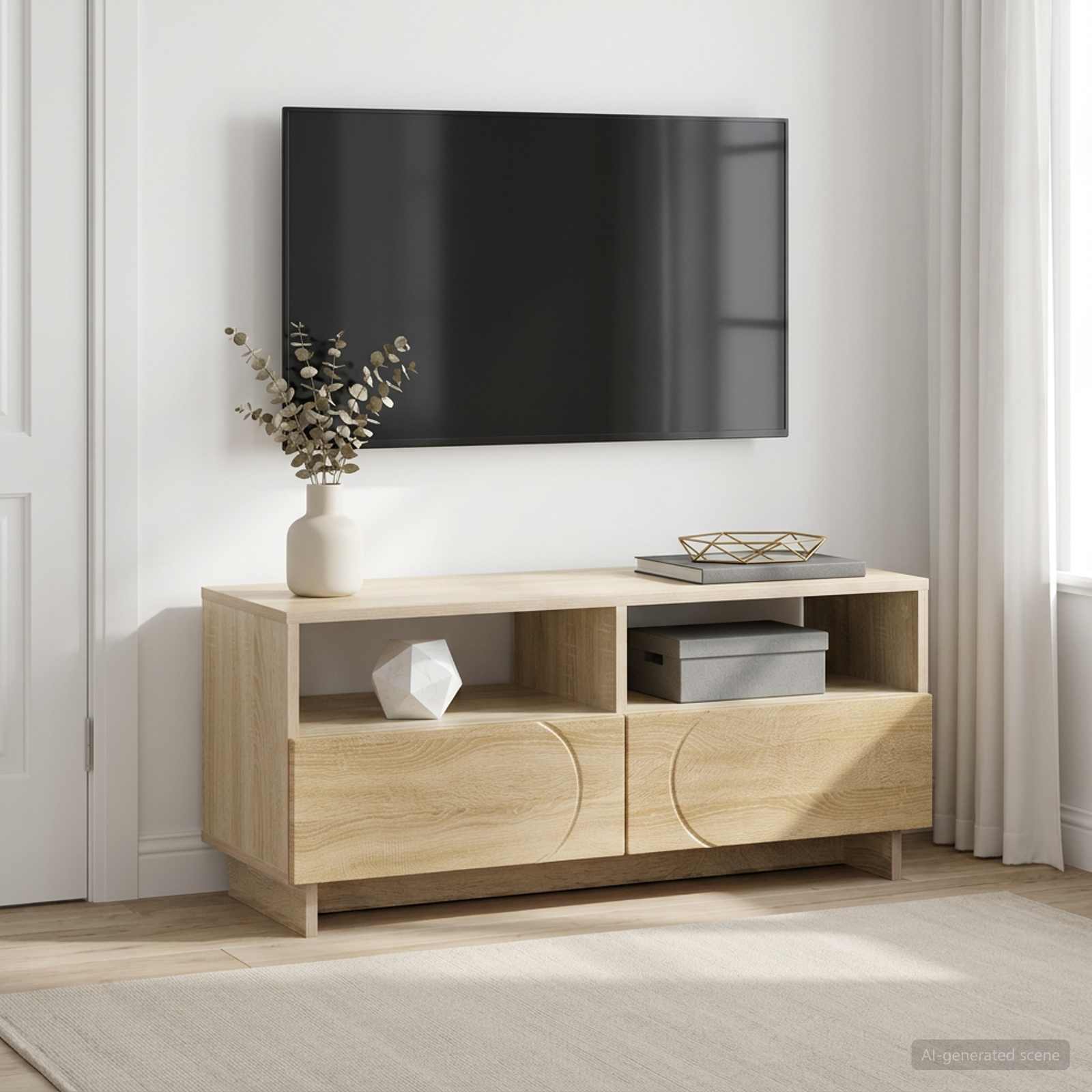 vidaXL Stół pod telewizor 90 x 34.5 x 40 cm dąb Sonoma