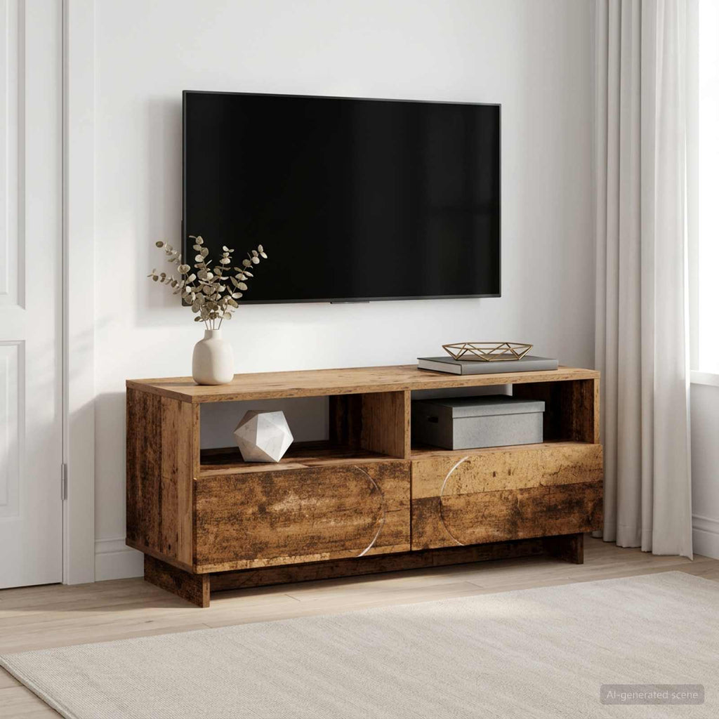 vidaXL Stół pod telewizor 90 x 34.5 x 40 cm Stare drewno
