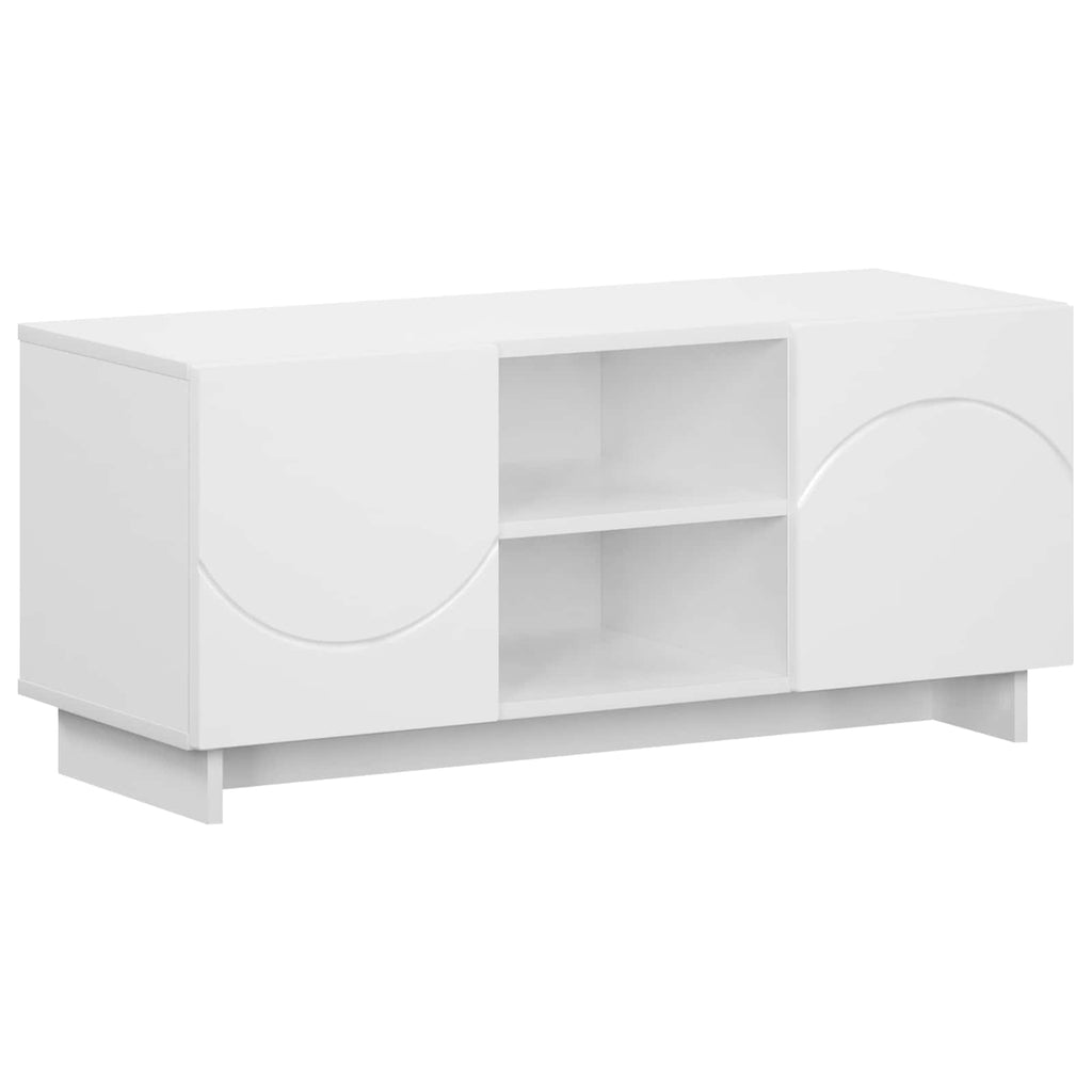 vidaXL Stół pod telewizor 90 x 34.5 x 40 cm Biały Drewno inżynieryjne