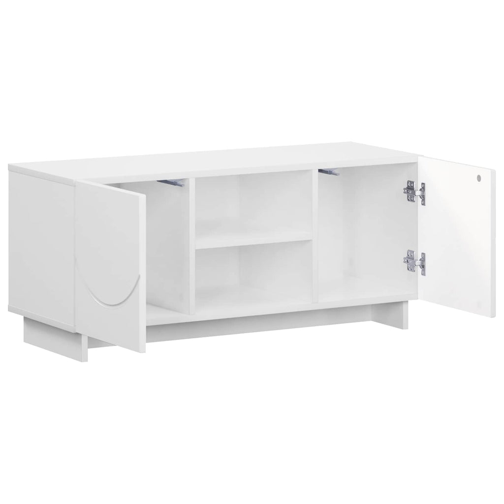 vidaXL Stół pod telewizor 90 x 34.5 x 40 cm Biały Drewno inżynieryjne