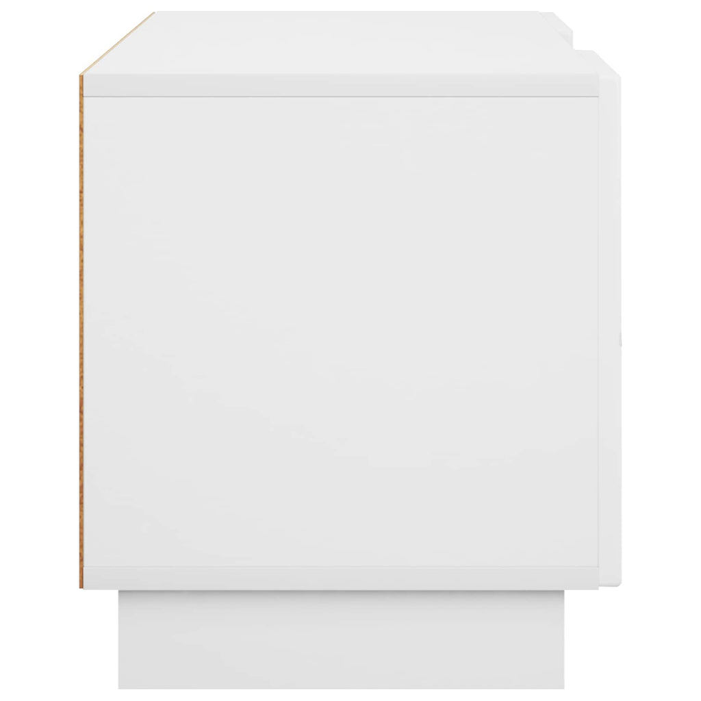vidaXL Stół pod telewizor 90 x 34.5 x 40 cm Biały Drewno inżynieryjne