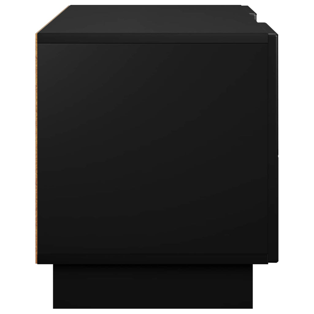 vidaXL Stół pod telewizor 90 x 34.5 x 40 cm Czarny Drewno inżynieryjne
