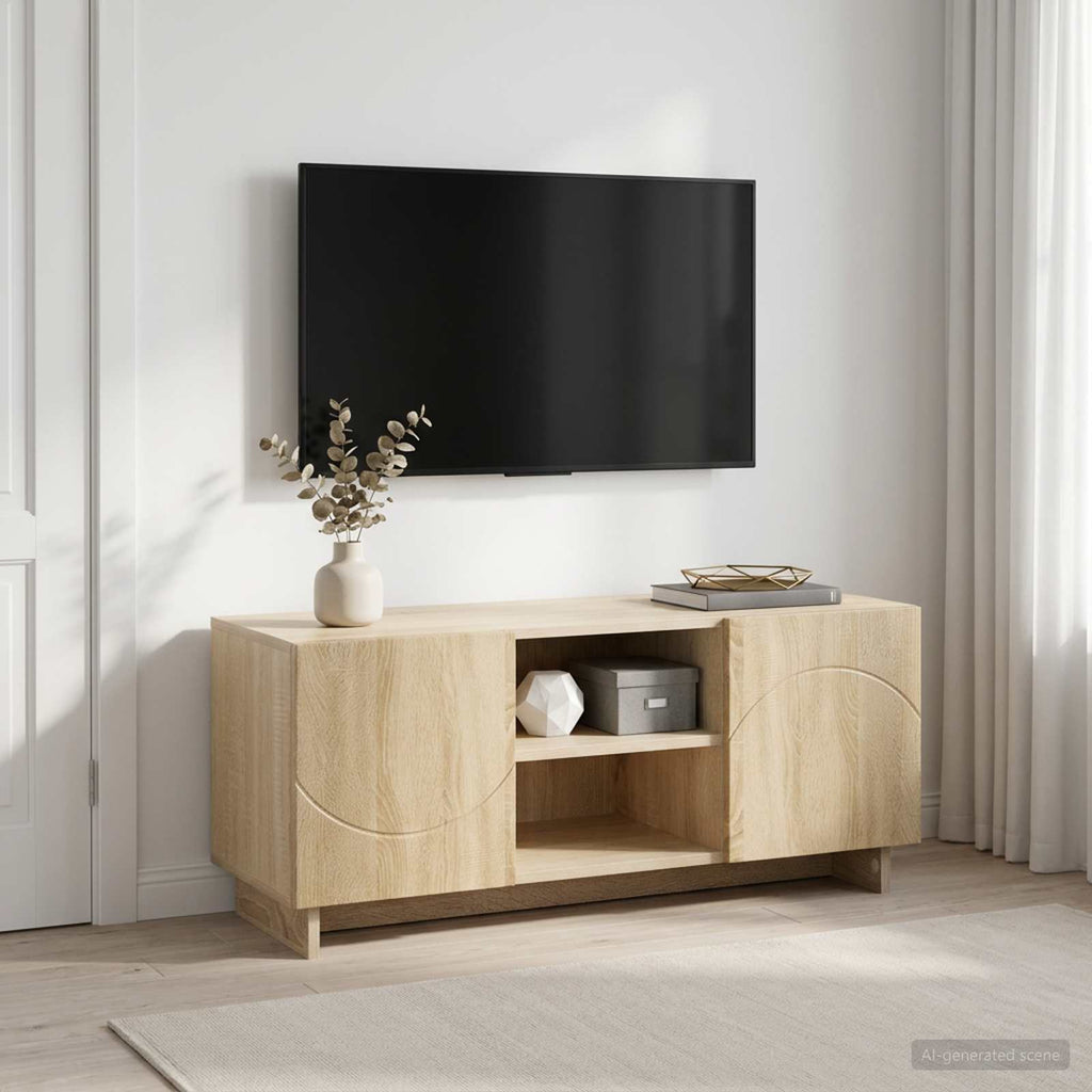 vidaXL Stół pod telewizor 90 x 34.5 x 40 cm dąb Sonoma