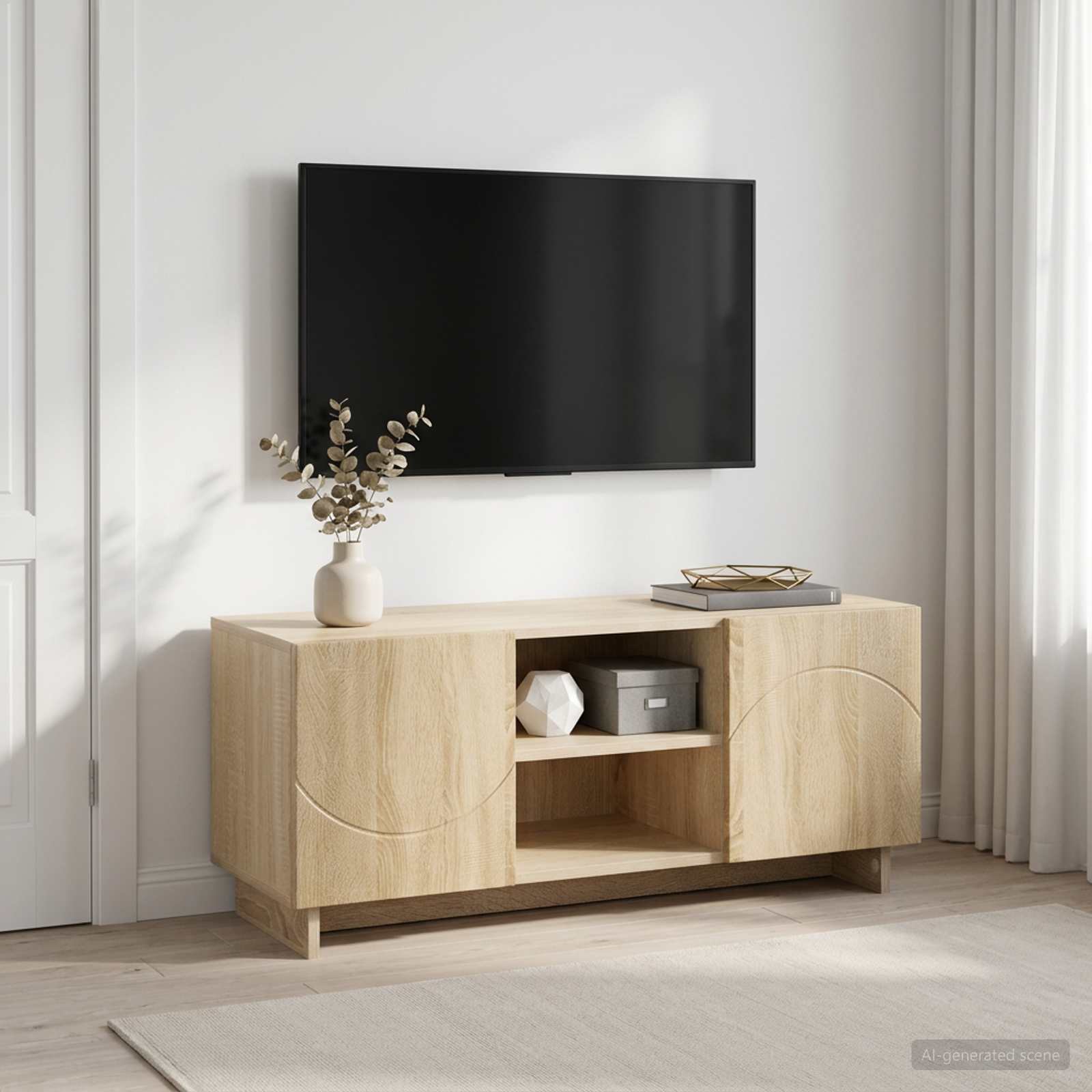 vidaXL Stół pod telewizor 90 x 34.5 x 40 cm dąb Sonoma