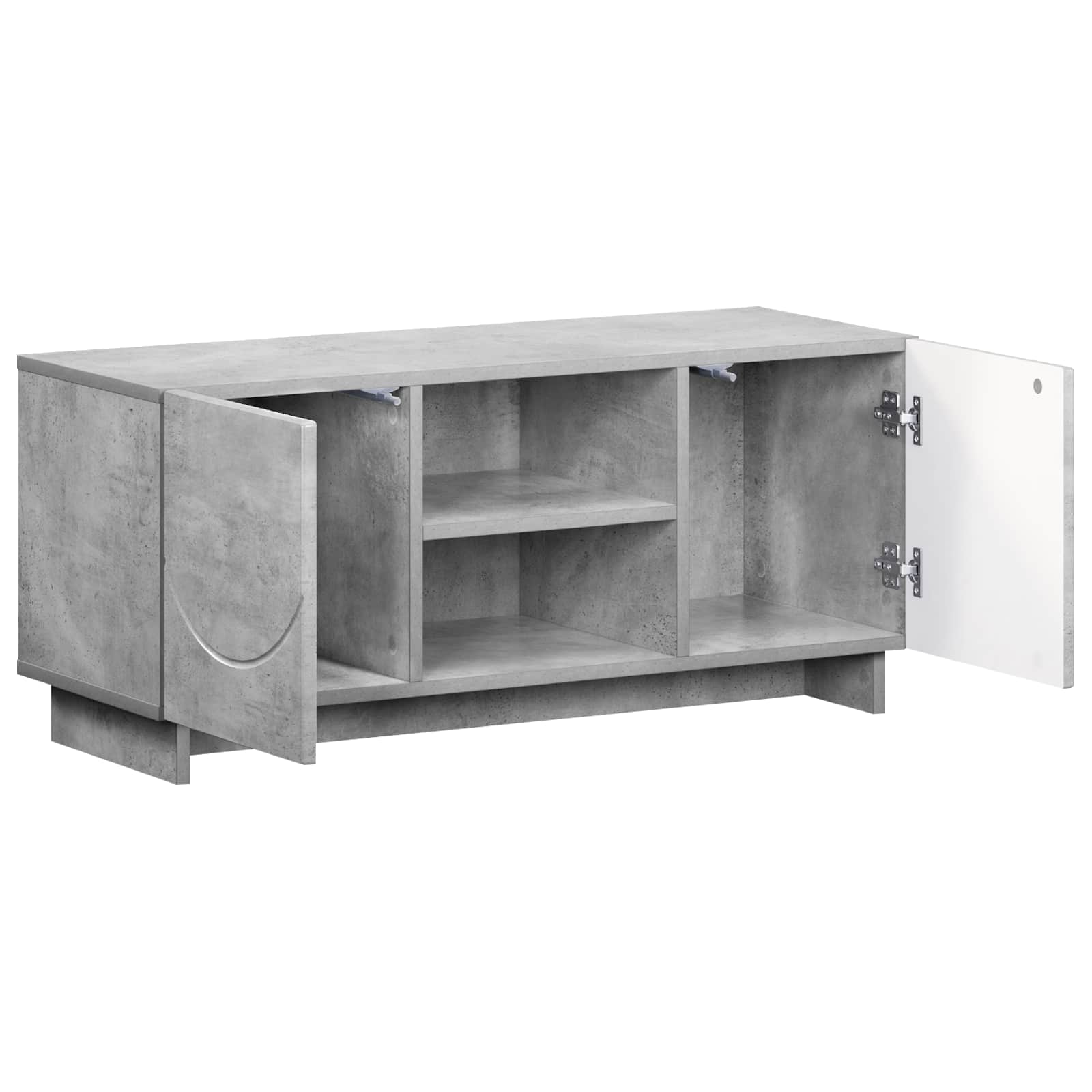 vidaXL Stół pod telewizor 90 x 34.5 x 40 cm Betonowy szary