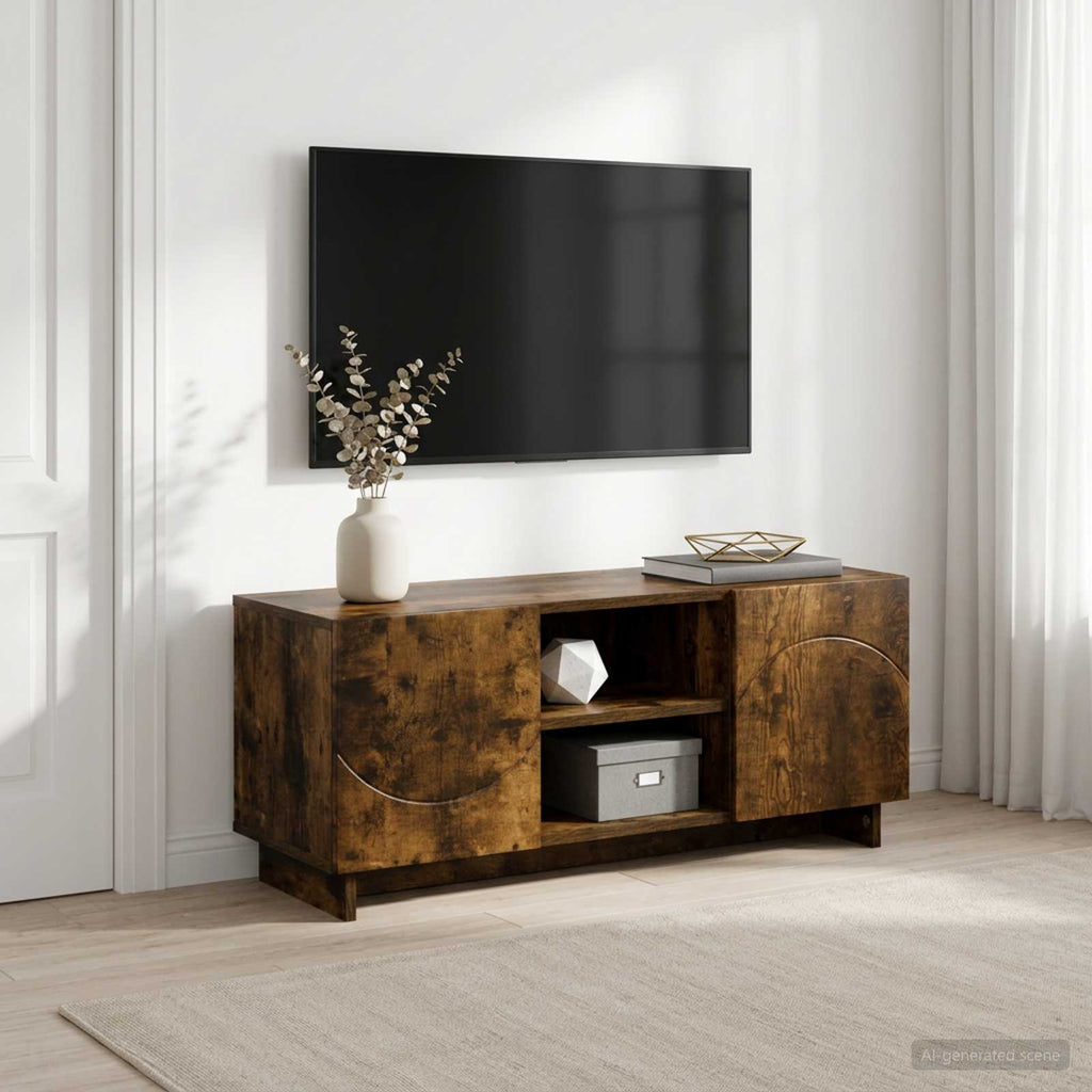 vidaXL Stół pod telewizor 90 x 34.5 x 40 cm Dąb wędzony