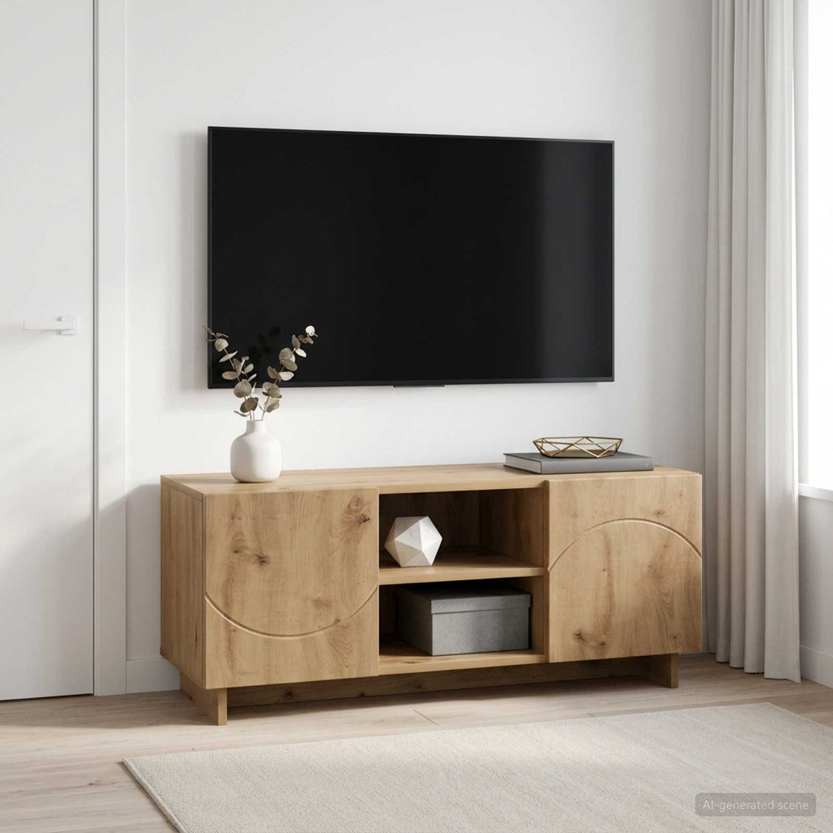 vidaXL Stół pod telewizor 90 x 34.5 x 40 cm Dąb artisan