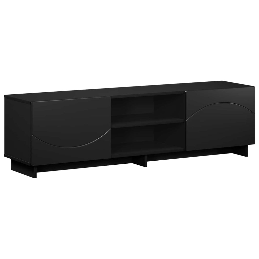 vidaXL Stół pod telewizor 140 x 34,5 x 40 cm Czarny