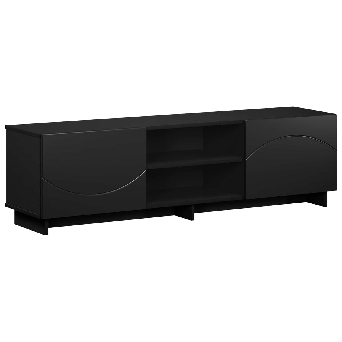 vidaXL Stół pod telewizor 140 x 34,5 x 40 cm Czarny