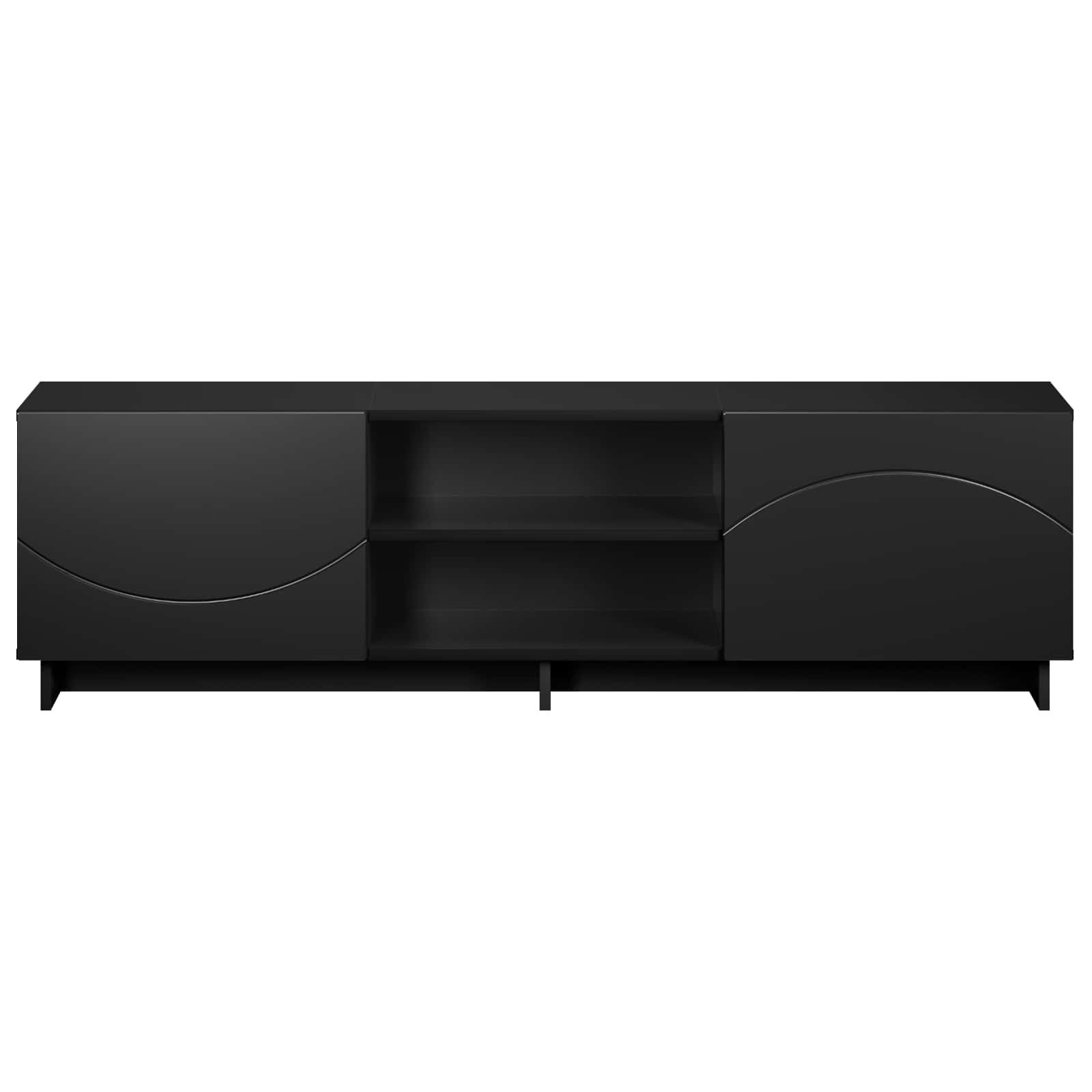vidaXL Stół pod telewizor 140 x 34,5 x 40 cm Czarny