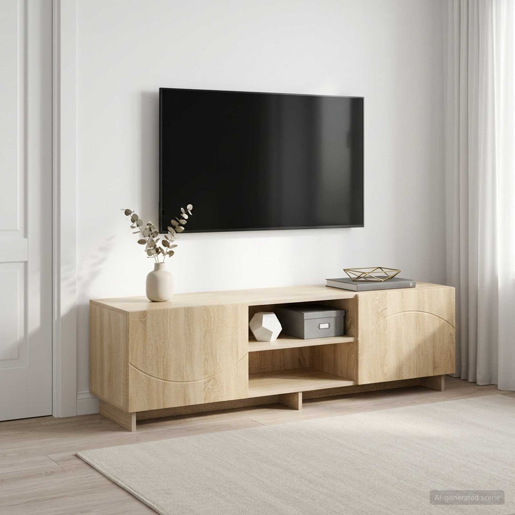 vidaXL Stół pod telewizor 140 x 34,5 x 40 cm dąb Sonoma