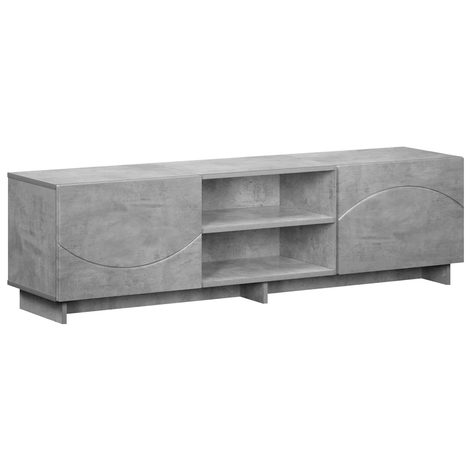 vidaXL Stół pod telewizor 140 x 34,5 x 40 cm Betonowy szary