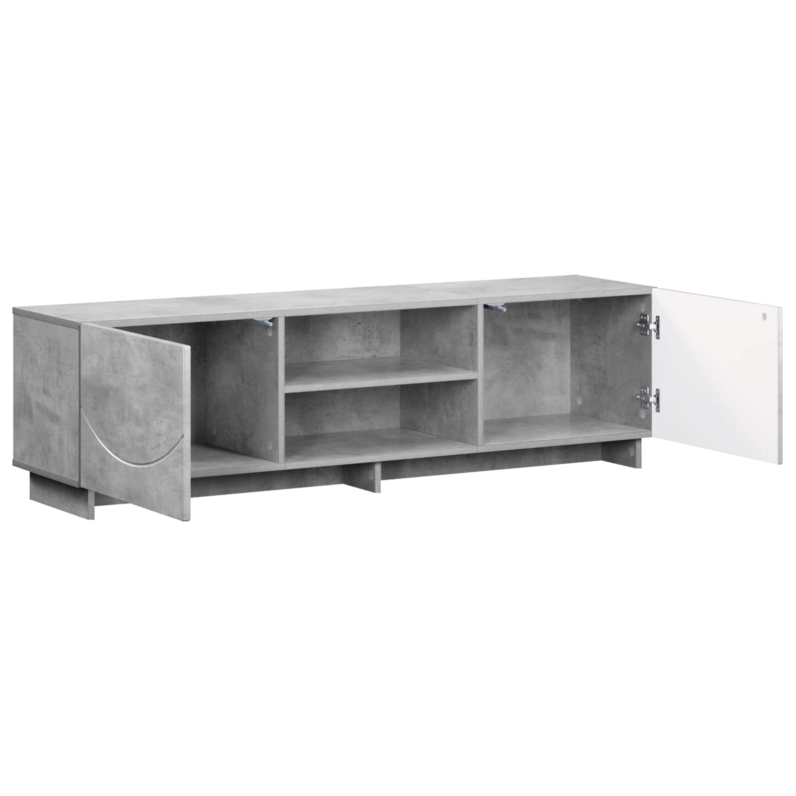 vidaXL Stół pod telewizor 140 x 34,5 x 40 cm Betonowy szary