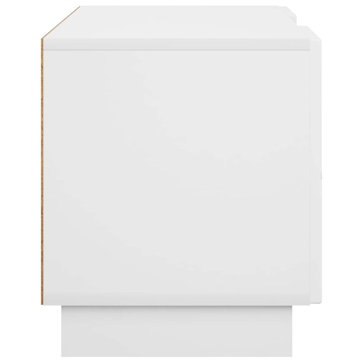 vidaXL Stół pod telewizor 140 x 34,5 x 40 cm Biały wysoki połysk