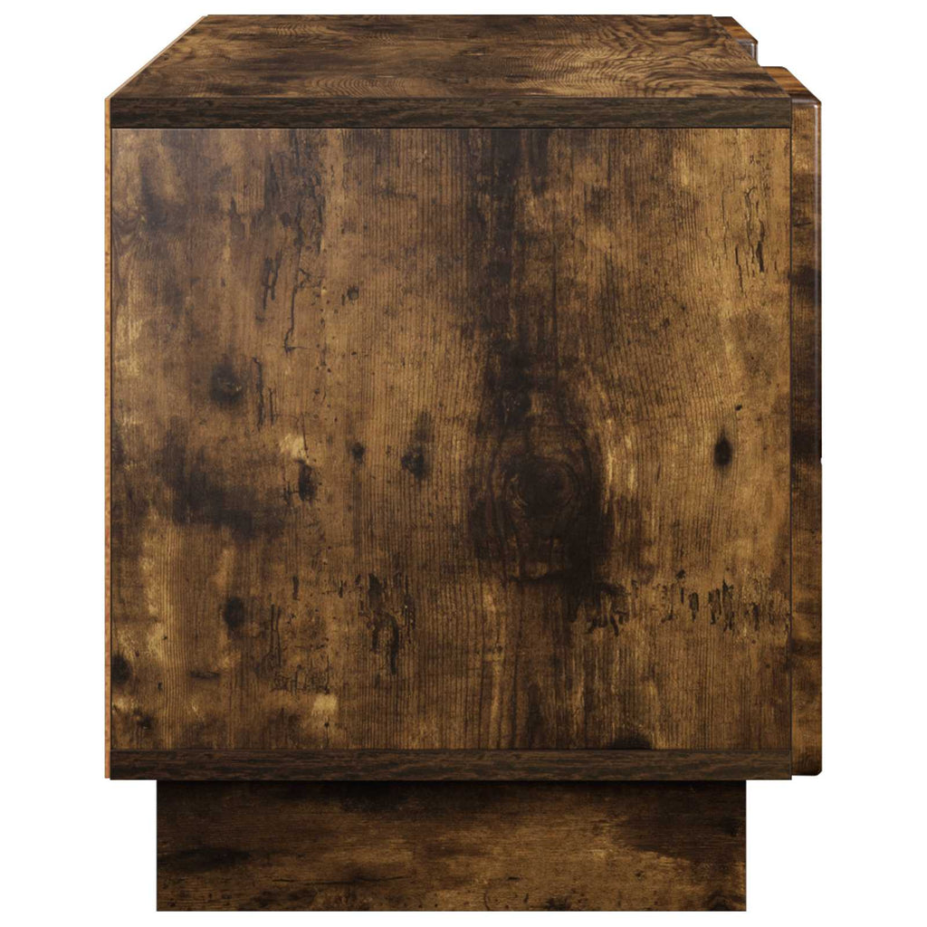 vidaXL Stół pod telewizor 140 x 34,5 x 40 cm Dąb wędzony
