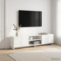 vidaXL Stół pod telewizor 180 x 34,5 x 40 cm Biały Drewno inżynieryjne