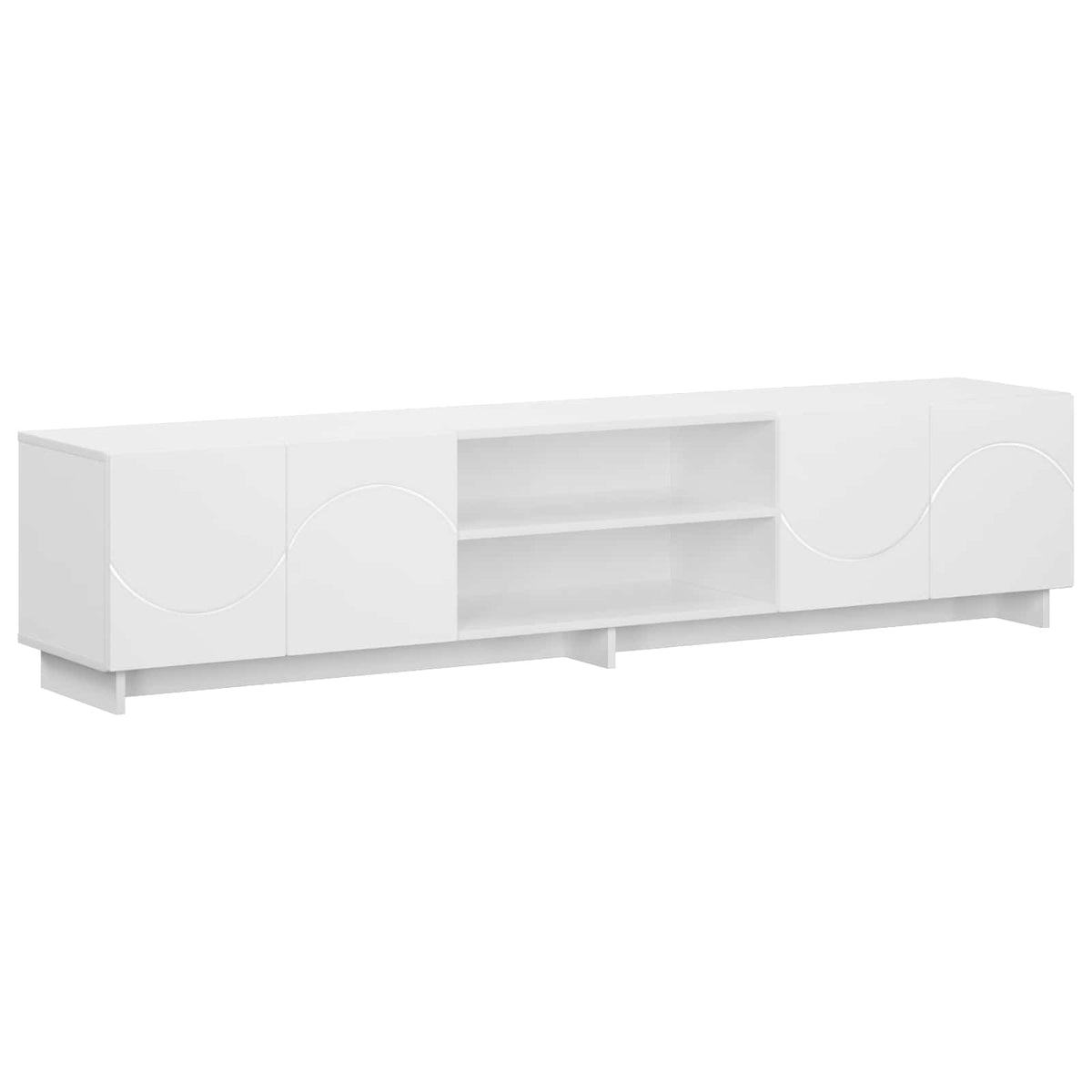 vidaXL Stół pod telewizor 180 x 34,5 x 40 cm Biały Drewno inżynieryjne