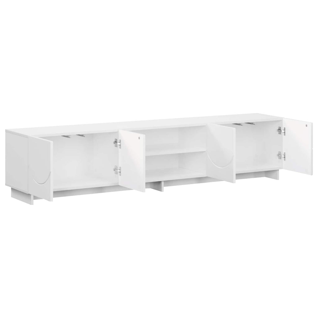 vidaXL Stół pod telewizor 180 x 34,5 x 40 cm Biały Drewno inżynieryjne