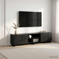 vidaXL Stół pod telewizor 180 x 34,5 x 40 cm Czarny