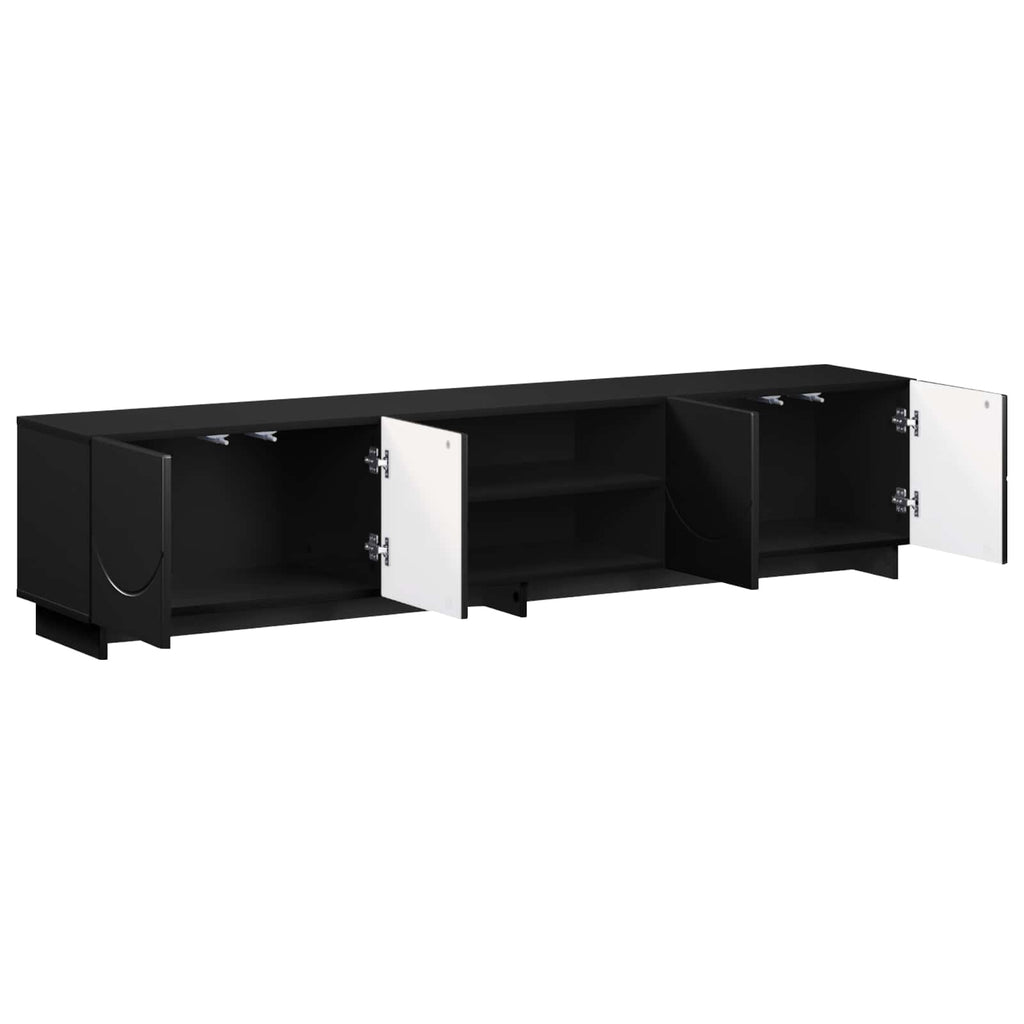 vidaXL Stół pod telewizor 180 x 34,5 x 40 cm Czarny