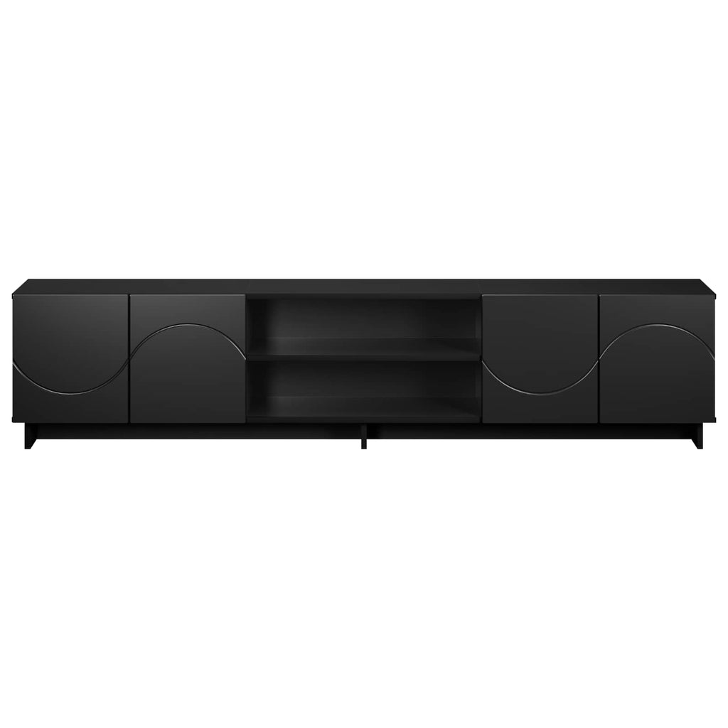 vidaXL Stół pod telewizor 180 x 34,5 x 40 cm Czarny