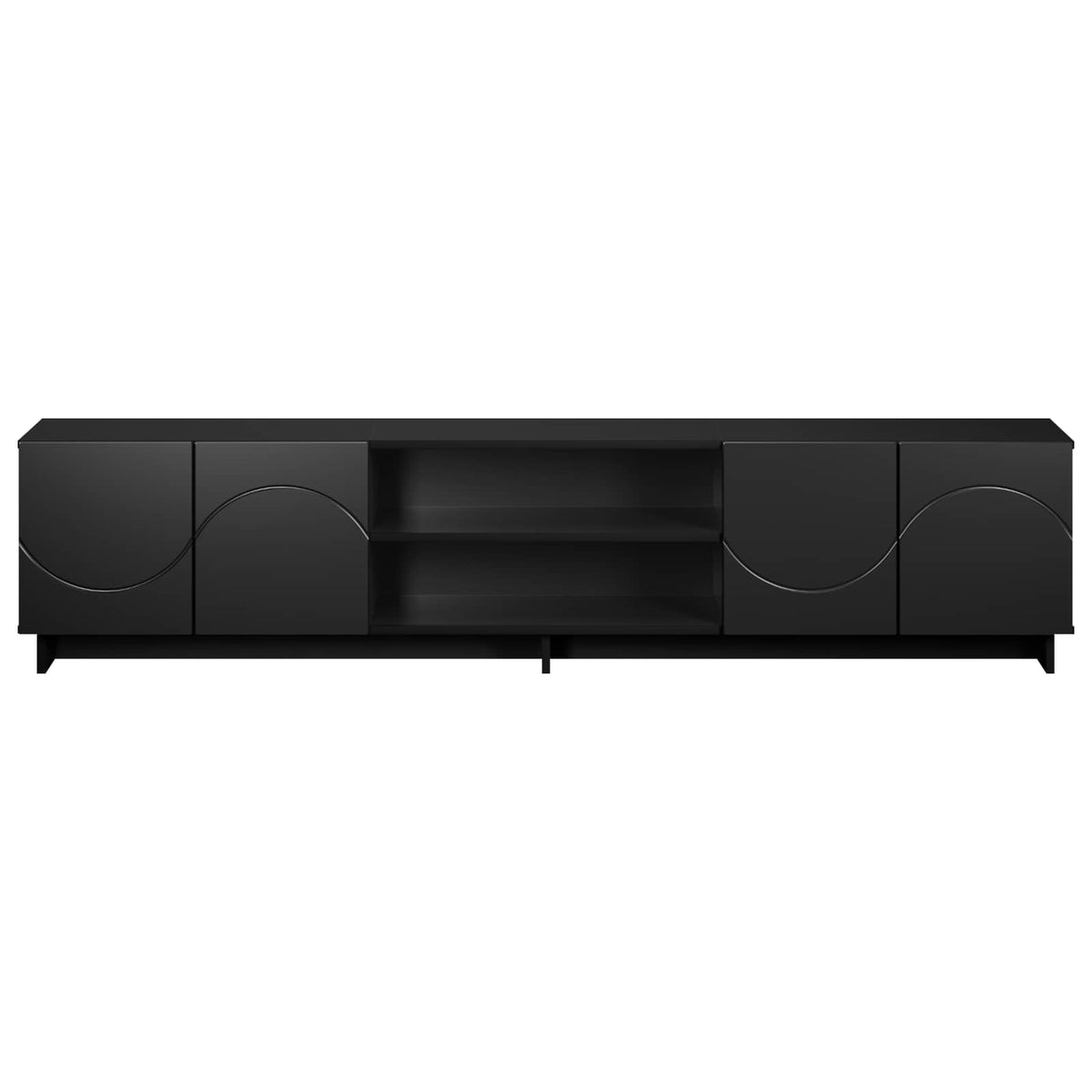vidaXL Stół pod telewizor 180 x 34,5 x 40 cm Czarny
