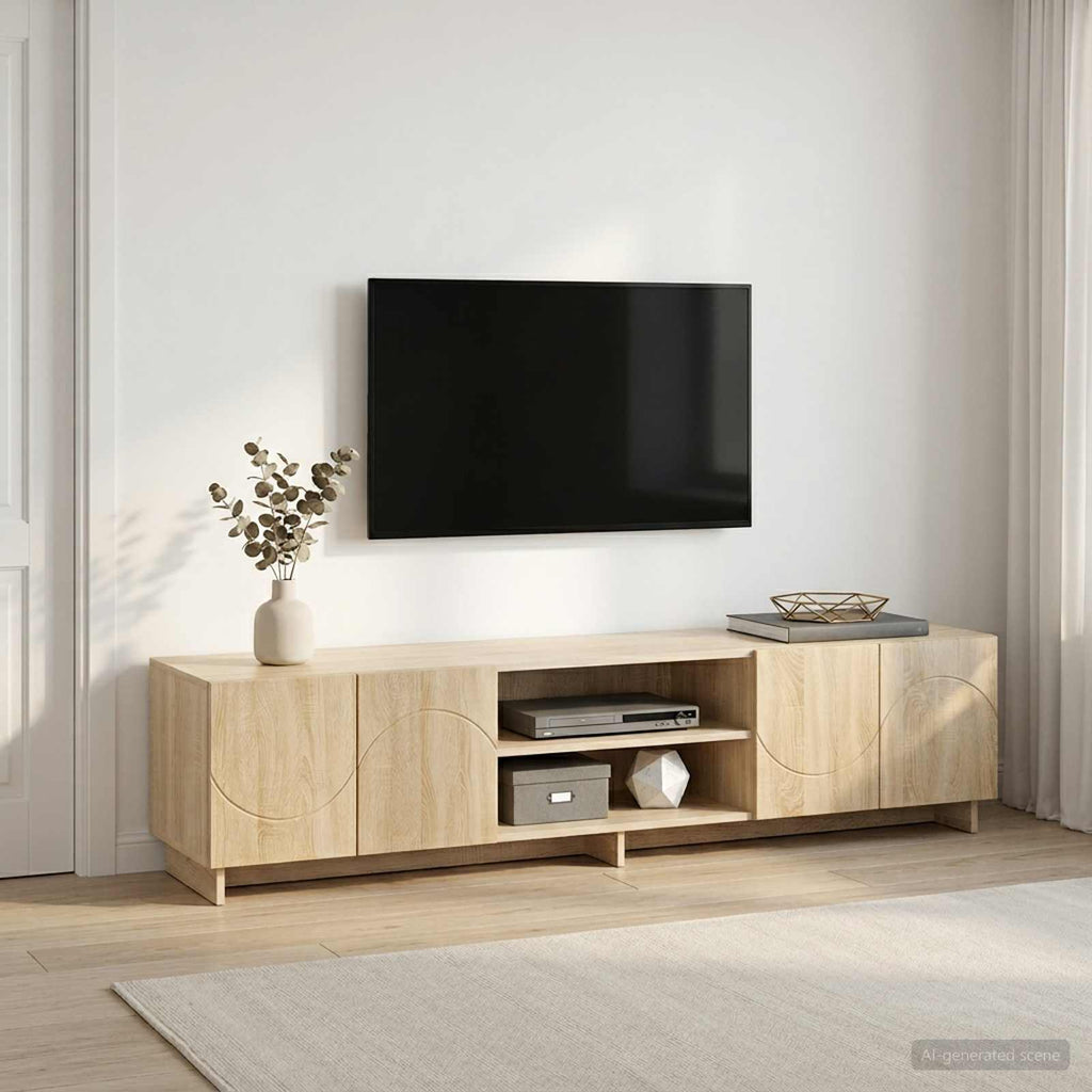 vidaXL Stół pod telewizor 180 x 34,5 x 40 cm dąb Sonoma