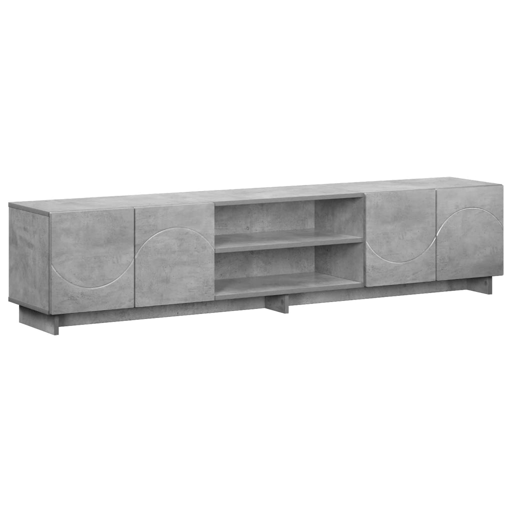 vidaXL Stół pod telewizor 180 x 34,5 x 40 cm Betonowy szary