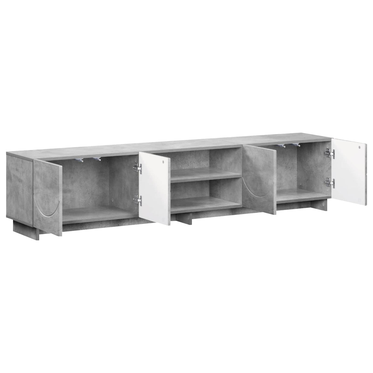 vidaXL Stół pod telewizor 180 x 34,5 x 40 cm Betonowy szary