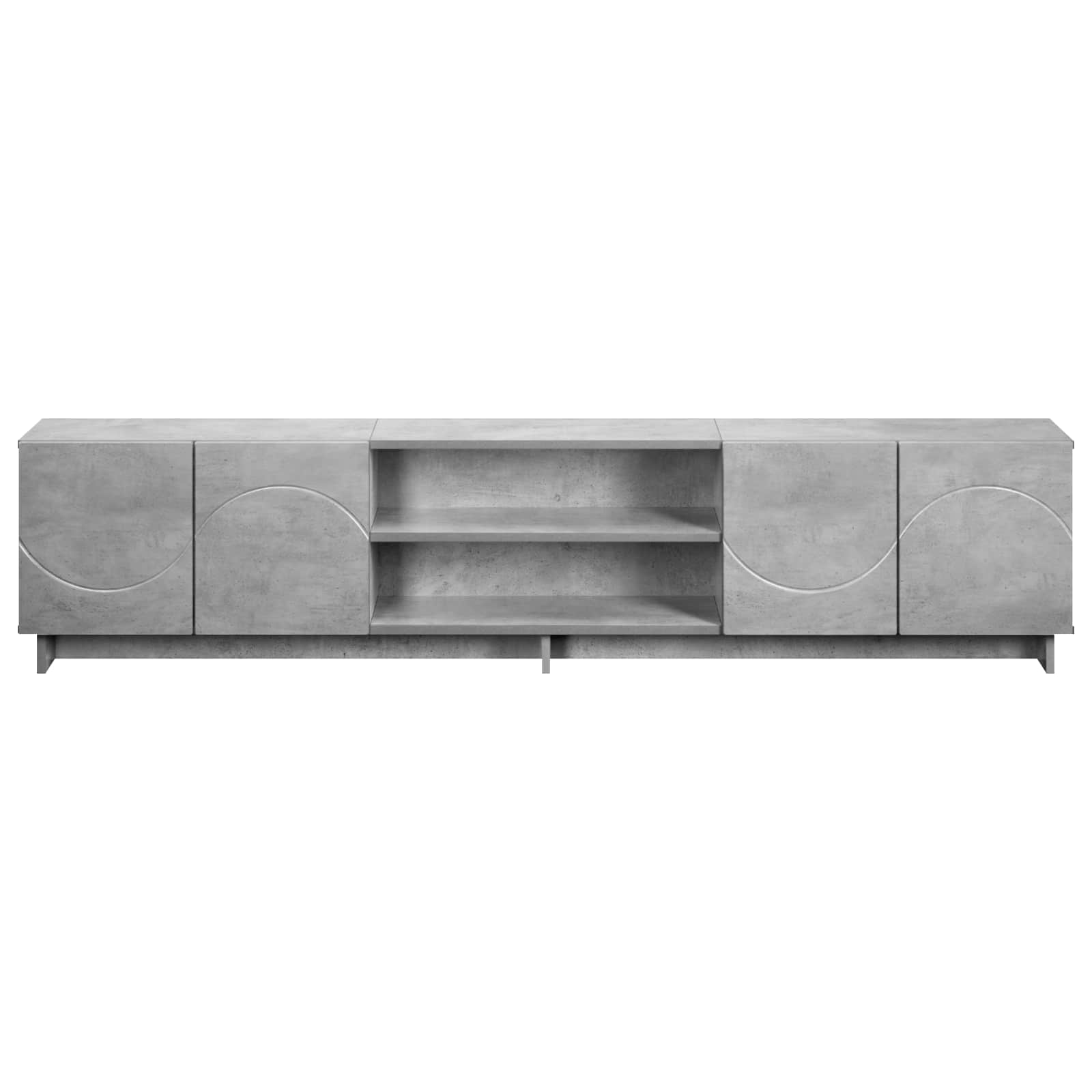 vidaXL Stół pod telewizor 180 x 34,5 x 40 cm Betonowy szary