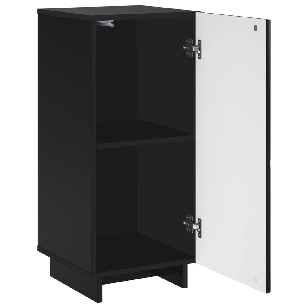 vidaXL Komoda Czarny 33,5 x 34,5 x 75 cm Drewno inżynieryjne