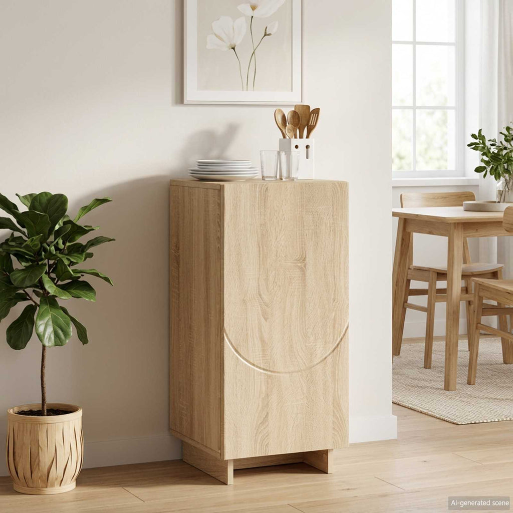 vidaXL Komoda dąb Sonoma 33,5 x 34,5 x 75 cm Drewno inżynieryjne