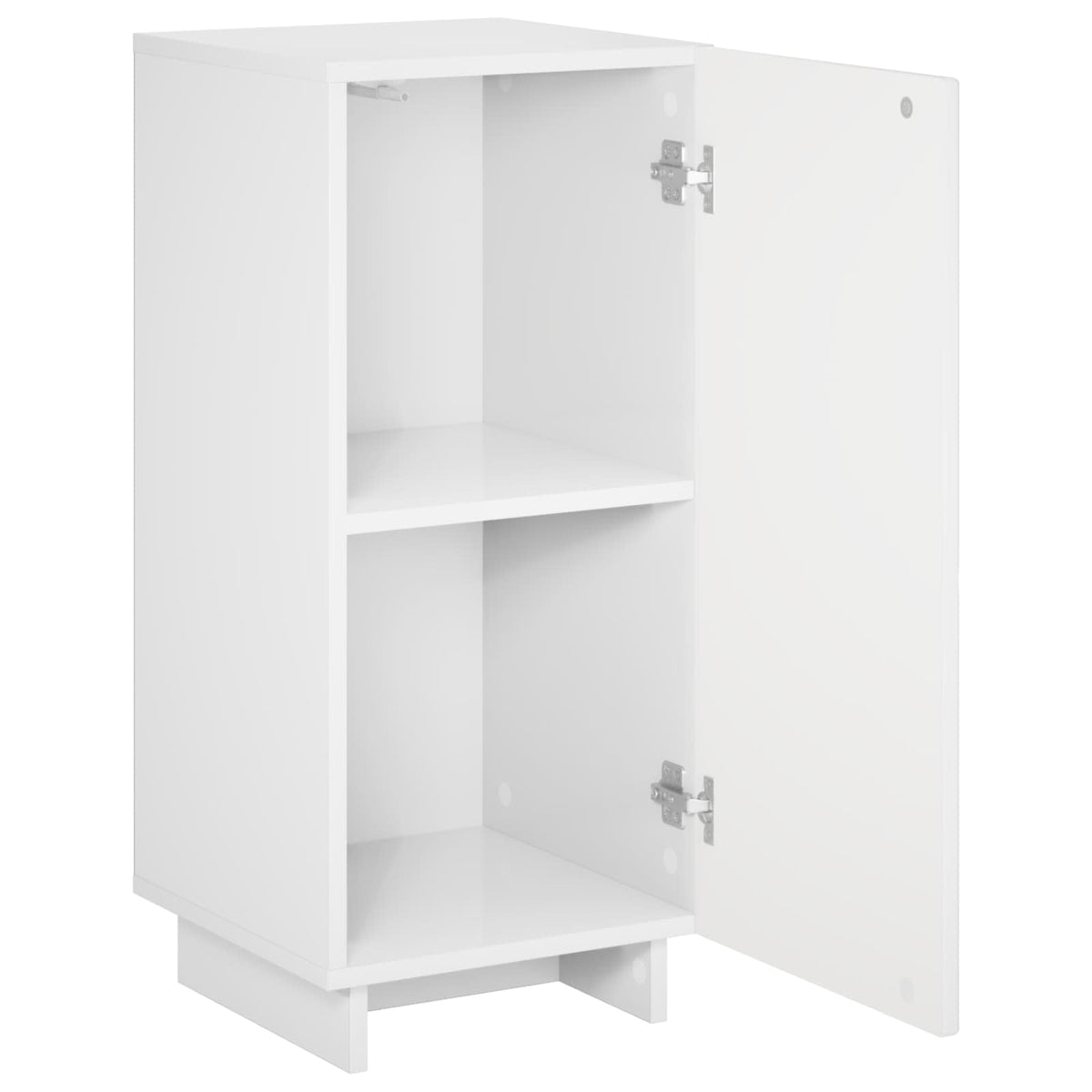 vidaXL Komoda Biały wysoki połysk 33,5 x 34,5 x 75 cm