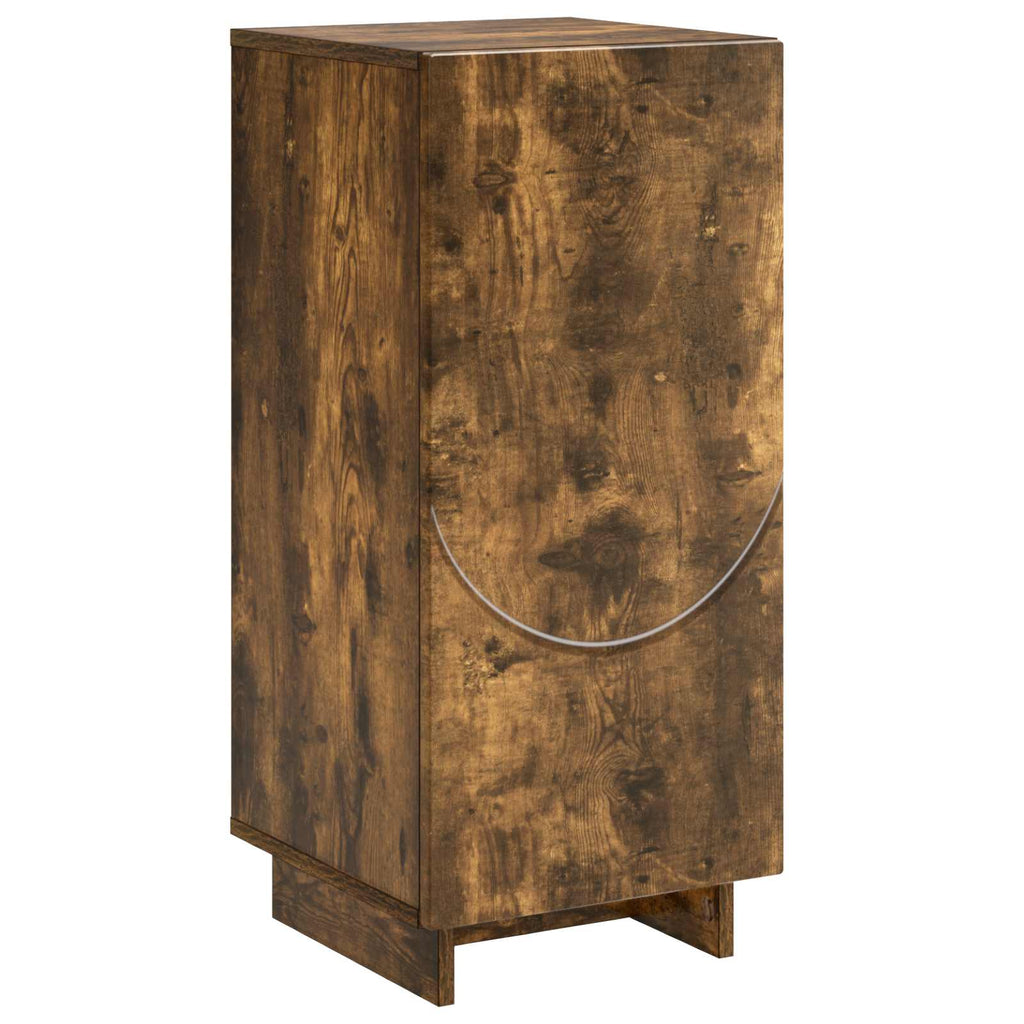 vidaXL Komoda Dąb wędzony 33,5 x 34,5 x 75 cm Drewno inżynieryjne