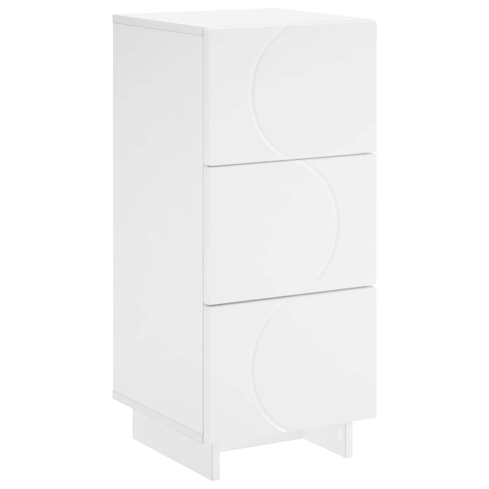 vidaXL Komoda Biały 33,5 x 34,5 x 75 cm Drewno inżynieryjne