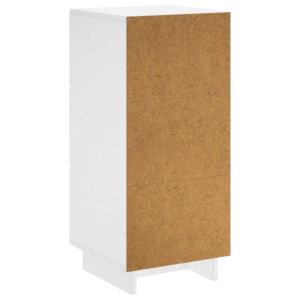 vidaXL Komoda Biały 33,5 x 34,5 x 75 cm Drewno inżynieryjne