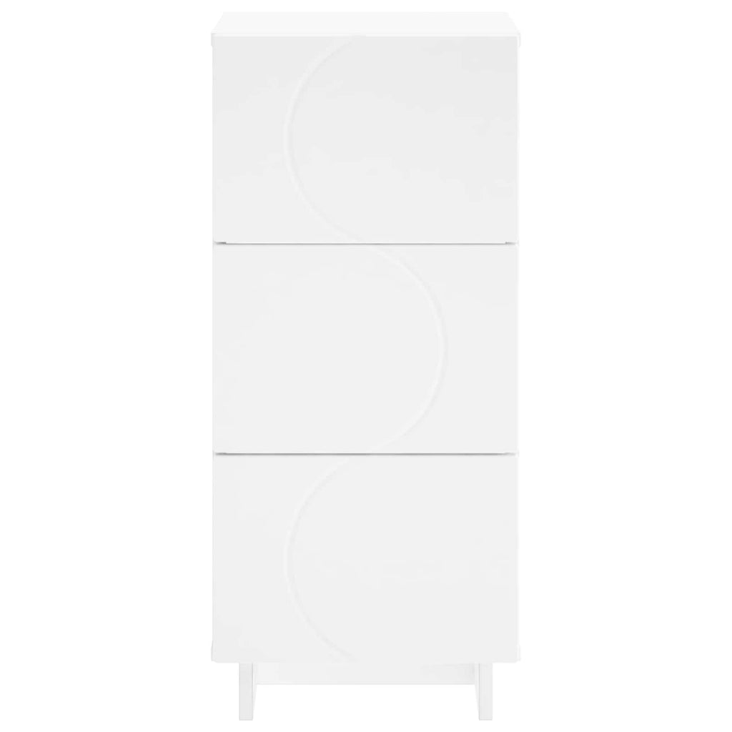 vidaXL Komoda Biały 33,5 x 34,5 x 75 cm Drewno inżynieryjne