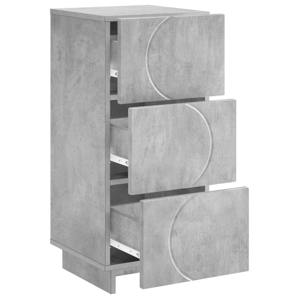 vidaXL Komoda Betonowy szary 33,5 x 34,5 x 75 cm Drewno inżynieryjne