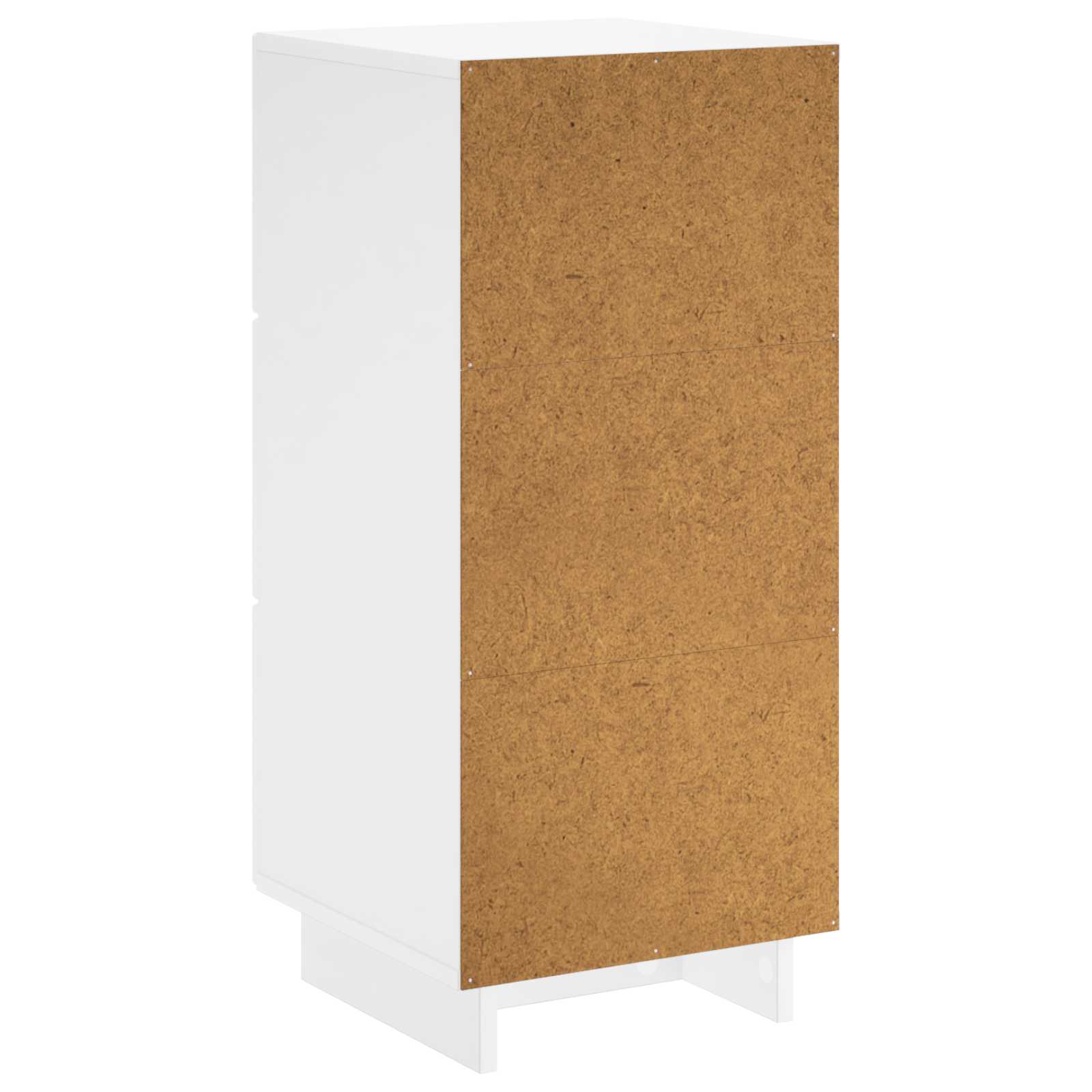 vidaXL Komoda Biały wysoki połysk 33,5 x 34,5 x 75 cm