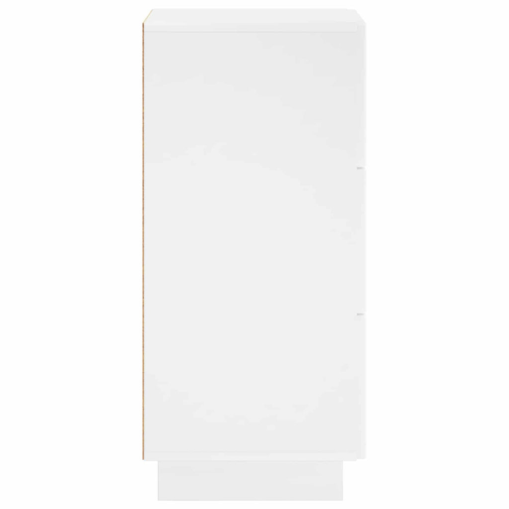 vidaXL Komoda Biały wysoki połysk 33,5 x 34,5 x 75 cm
