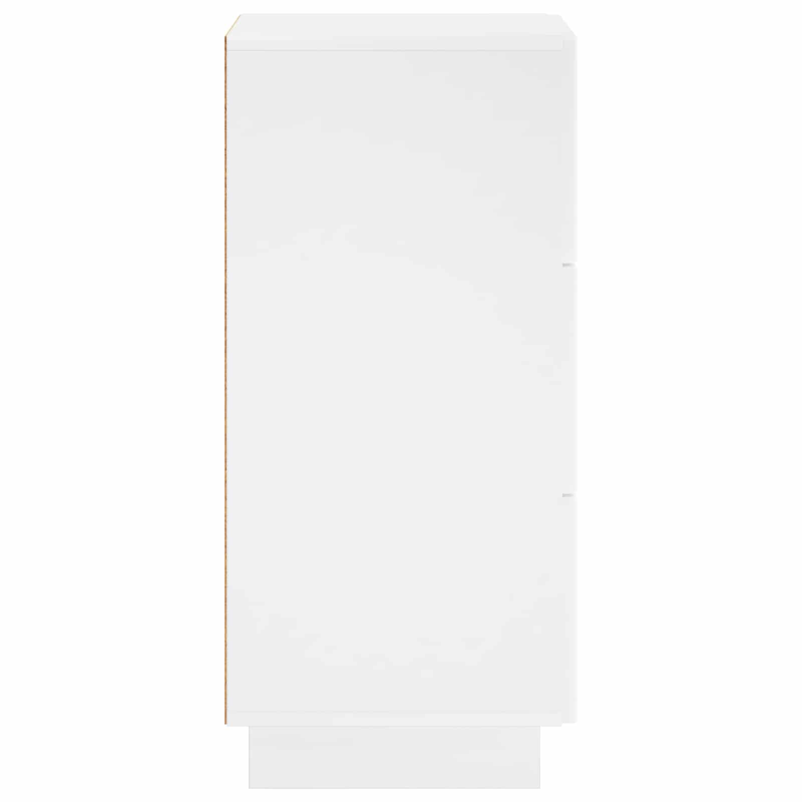 vidaXL Komoda Biały wysoki połysk 33,5 x 34,5 x 75 cm