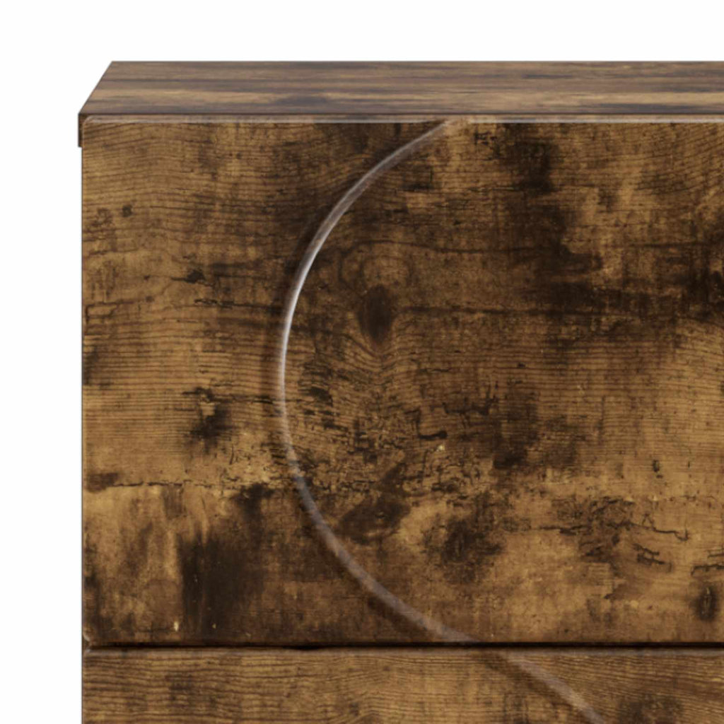 vidaXL Komoda Dąb wędzony 33,5 x 34,5 x 75 cm Drewno inżynieryjne